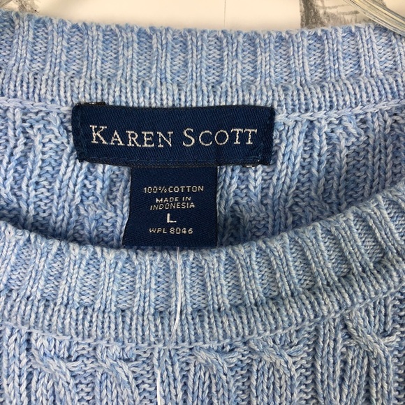 Y2K Vintage 100% cotton lightweight cable sweater - Picture 9 of 10